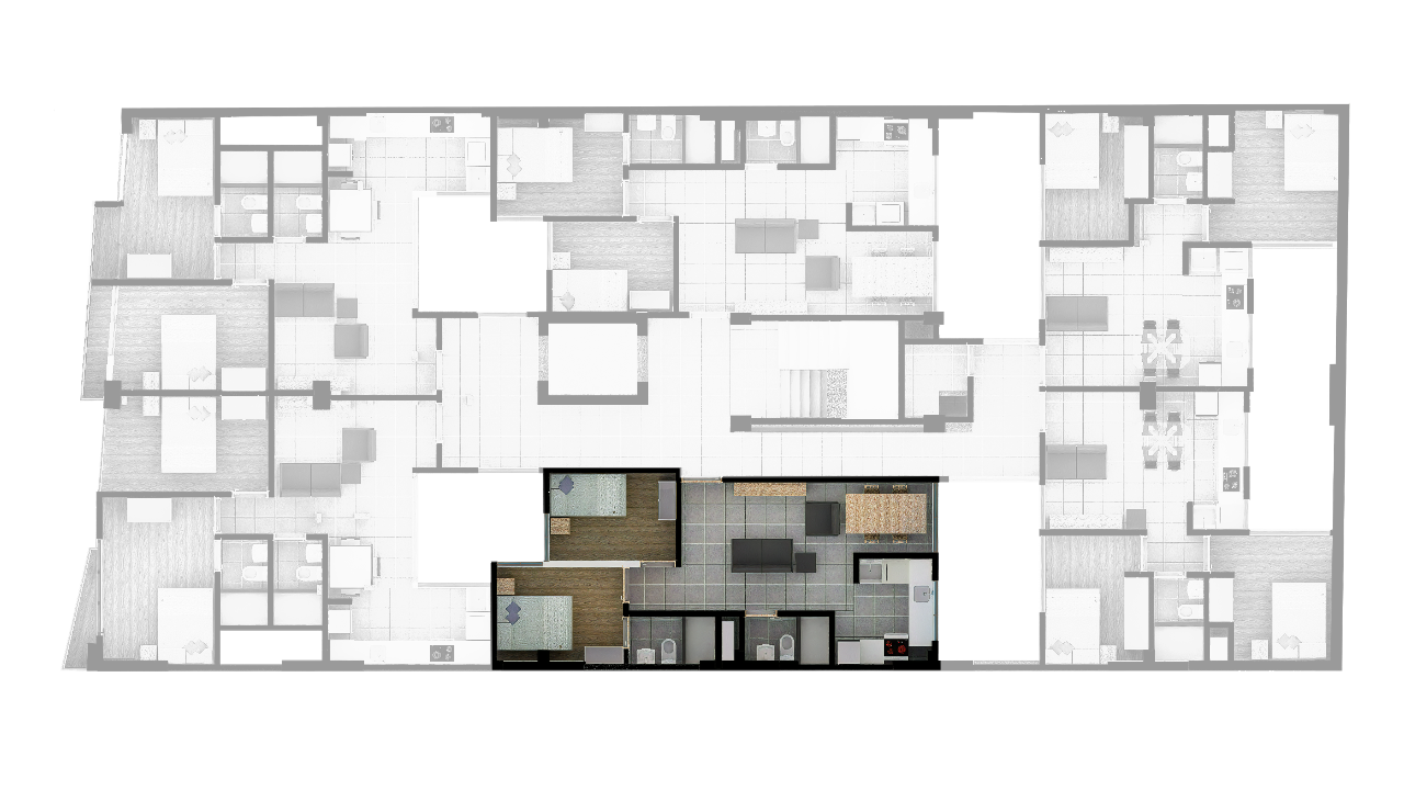 Plano de 51,76 m²